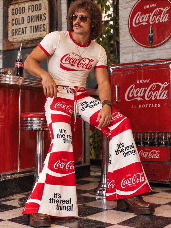 Other - 1970s Coca-Cola flare pants